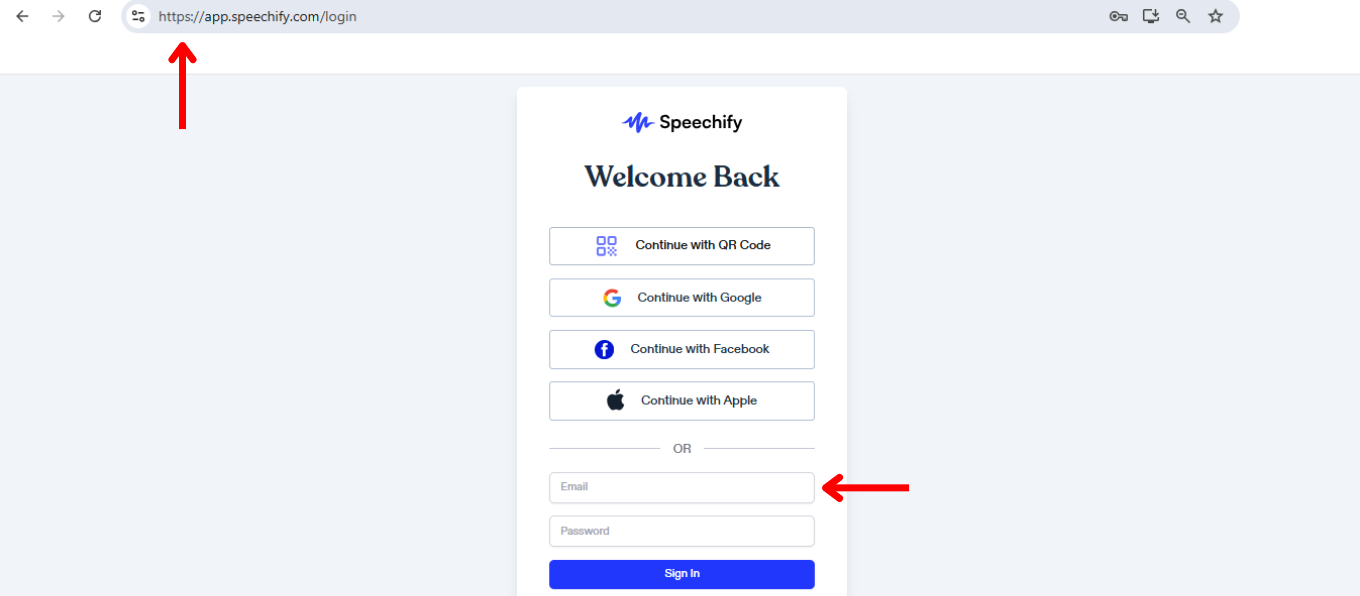 How to Access the Speechify Web App